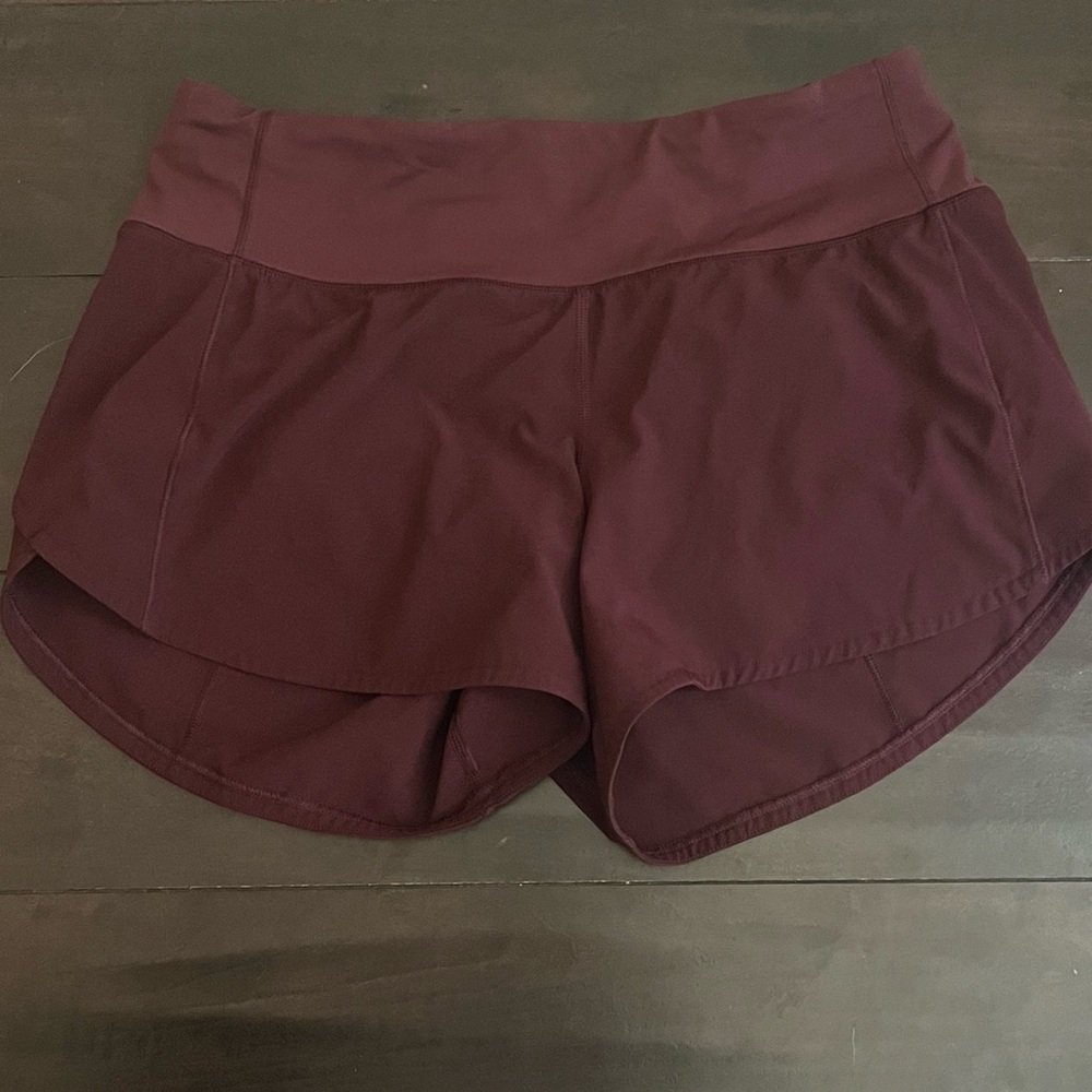 Lululemon Speed Up Short Maroon